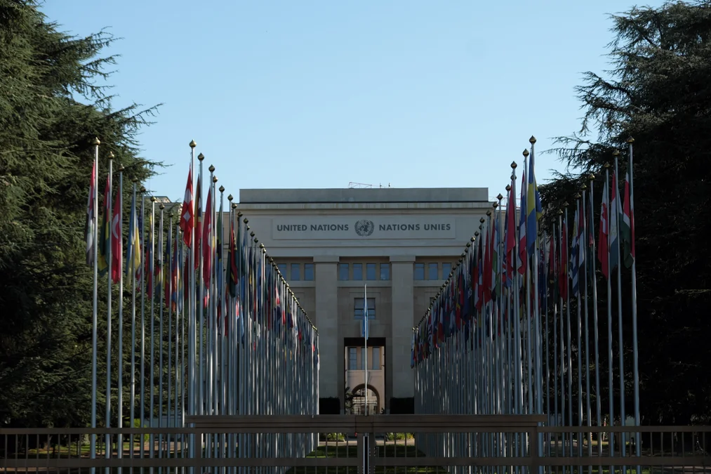Genf Place des Nations - Ein Platz für den Frieden